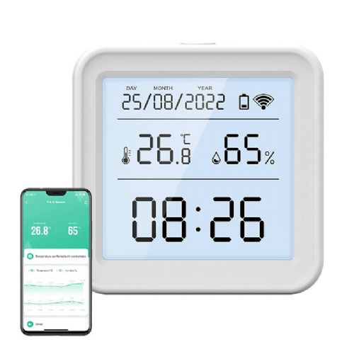 Pametni senzor temperature in vlažnosti Wi-Fi Gosund S6 (LCD zaslon, osvetlitev ozadja)