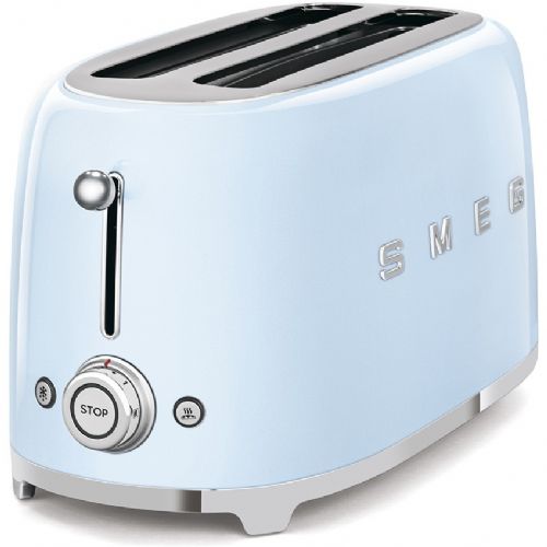 Opekač kruha SMEG TSF02PBEU  za 4 rezine pastelno modre barve