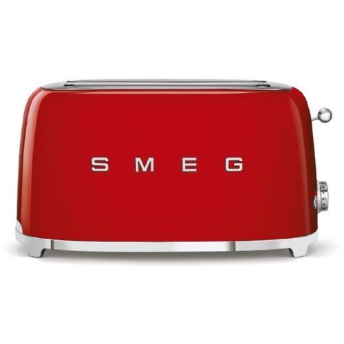 Opekač kruha SMEG TSF02RDEU za 4 rezine, rdeč