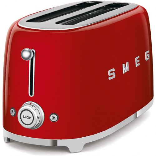 Opekač kruha SMEG TSF02RDEU za 4 rezine, rdeč