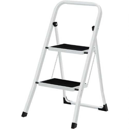 SONGMICS double step ladder GSL12WT