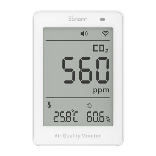Sonoff AirGuard CO2 SAWF-08P WiFi LCD merilnik kakovosti zraka