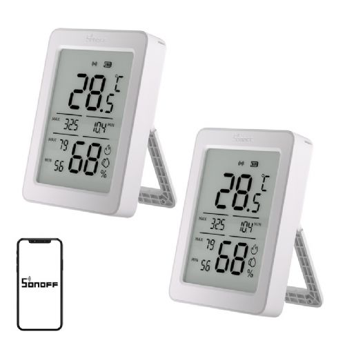 SONOFF ZigBee SNZB-02DR2 temperature and humidity sensor, 2 pieces