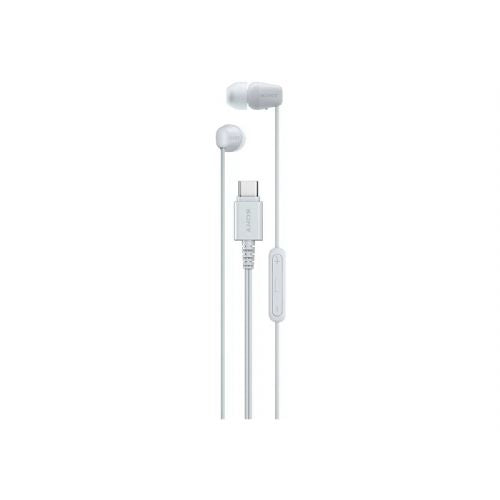 Sony IER-EX15C in-ear headphones USB-C microphone stereo white