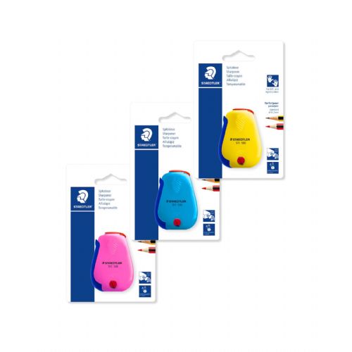 Staedtler sharpener in a dose, single, variety. colors, on a blister