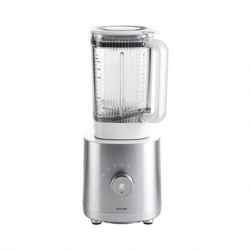 Frullatore Zwilling 1200 W, ciotola in Tritan da 1,4 l, ciotola rimovibile, funzione a impulsi, facile da pulire, argento.
