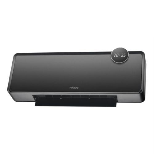 Wall-mounted split toilet heater max. 2000w ip22 black gsc