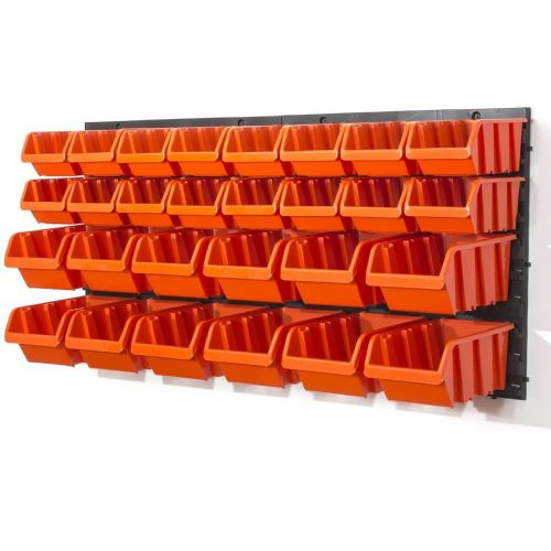 Wall-mounted PVC drawer unit - 30-piece organizer ORDERLINE 184ntbnp1