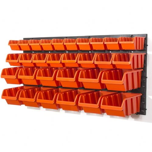 Wall-mounted PVC drawer unit - 32-part organizer ORDERLINE 3