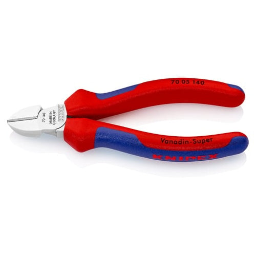 Knipex 70 05 140 side-cutting pliers (red/blue, length 140 mm)