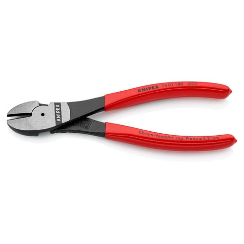 Knipex 74 01 180 side-cutting pliers (red)