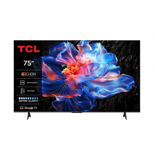 TCL 75P61K Fernseher, 189 cm (75 Zoll), 4K HDR Premium, QD-Mini LED, 144 Hz VRR, Dolby Atmos, Google TV