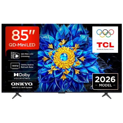 Televizor TCL 85P8L QD-Mini LED, 4K, 144 Hz, Dolby Vision, Onkyo zvok, Google TV