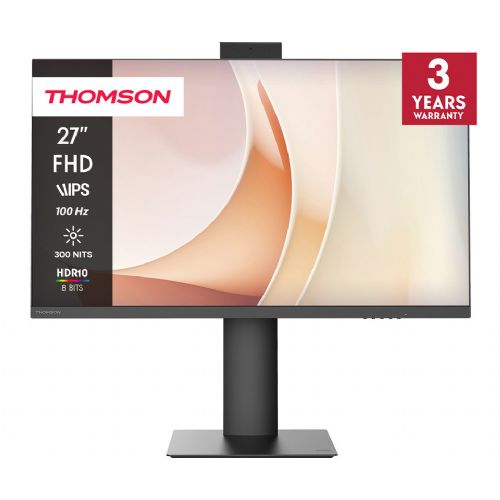 Monitor THOMSON M27FB7C14V, 69cm (27"), Full HD, 100Hz, IPS, 5ms, 300nit, 110% sRGB, HDR10, HDMI, USB-C, AV-in, height, swivel, tilt, AdaptiveSync, Anti Glare, Low Blue Light, VRR