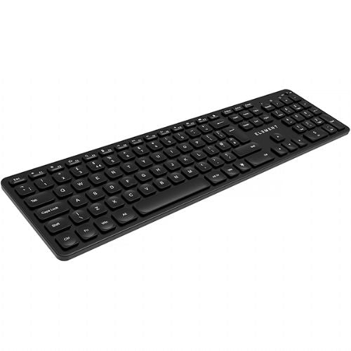 Tipkovnica ELEMENT Luminus Slim brezžična / osvetljena / nizkoprofilna / ponovno polnljiva (črna)