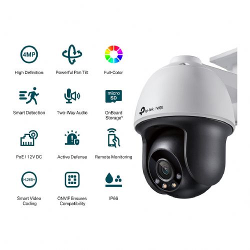 IP kamera TP-Link Omada IPCam VIGI C540 (4 mm) 4 MP polno barvna panorama
