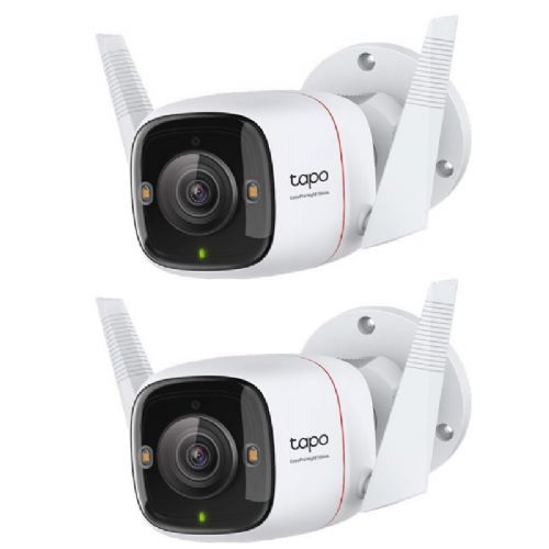 TP-LINK Tapo C310P2 3MP UHD dnevna/nočna IP66 WiFi bela zunanja nadzorna kamera 2 kom