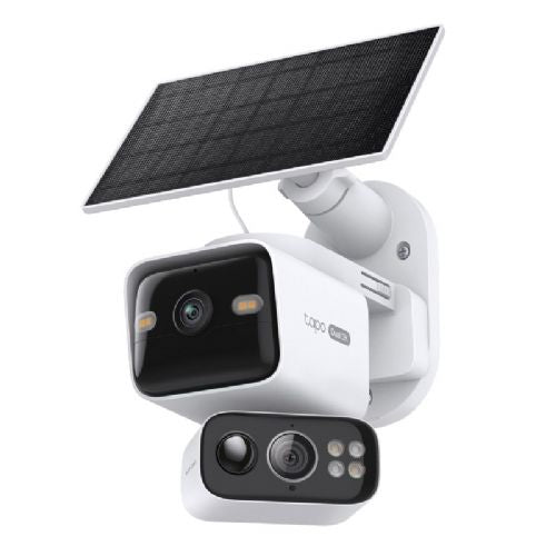 Telecamera di sicurezza esterna TP-Link Tapo C645D WiFi Dual 2K PTZ alimentata a batteria con pannello solare