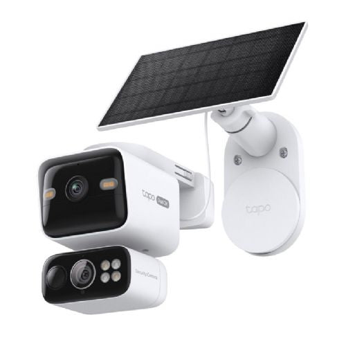 Telecamera di sicurezza esterna TP-Link Tapo C645D WiFi Dual 2K PTZ alimentata a batteria con pannello solare