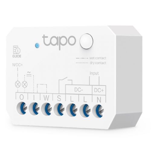 Intelligenter Controller und Fernbedienung TP-Link Tapo S110E mit integriertem WLAN/Bluetooth, 2 Kanälen, Dual-Kontakt, Energiemessung und Unterstützung für Materie