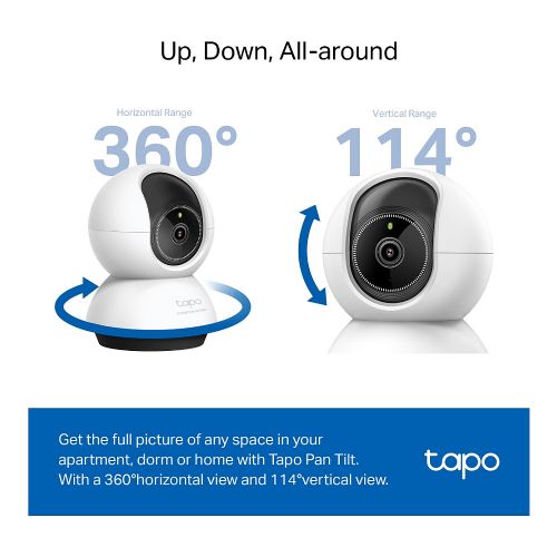 TP-Link Tapo TC72 Pan/Tilt domača varnostna Wi-Fi kamera z umetno inteligenco