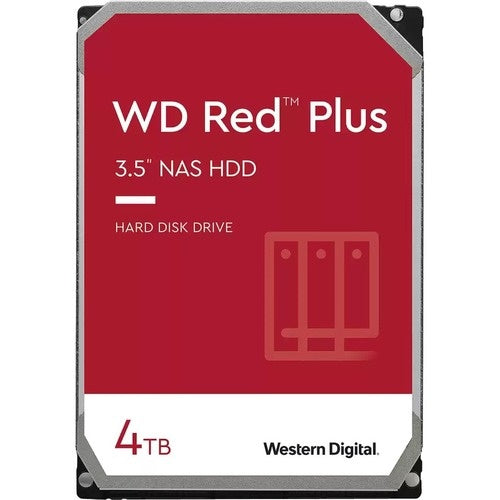 Disco rigido WD Red Plus NAS da 4 TB, SATA 6 Gb/s, 3,5"