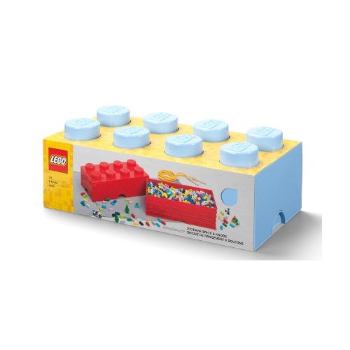 Lego®: Škatla za shranjevanje z gradnikom 8 - Svetlo modra (40041736)