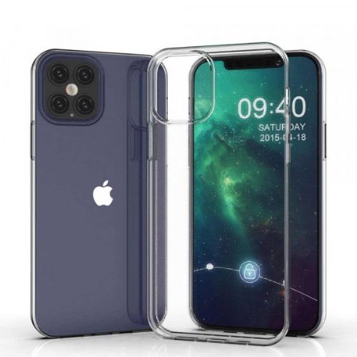 Ultra-thin silicone case for iPhone 12 Pro / iPhone 12 - transparent
