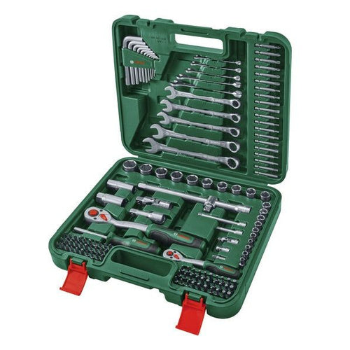 Bosch universal tool set, 134 pieces (green, with tool case)
