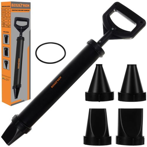 Vacuum gun for grouting stone and tiles + 4 attachments 850ml black