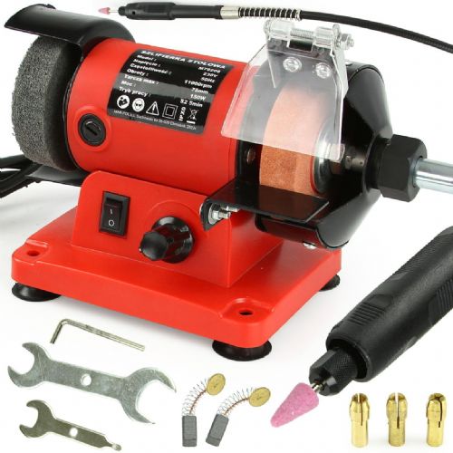 Multifunctional bench grinder 75mm 11,000rpm