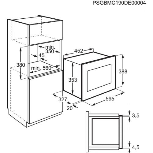 Forno a microonde da incasso Electrolux LMS2203EMX