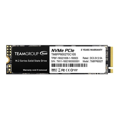 Vgradni SSD Team Group MP33 2 TB (PCIe 3.0 x4, NVMe 1.3, M.2 2280), branje 1.800 MB/s, pisanje 1.500 MB/s