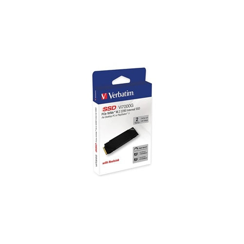 Vgradni SSD Verbatim Vi7000G 2 TB (črn, PCIe 4.0 x4, NVMe, M.2 2280, hladilnik)