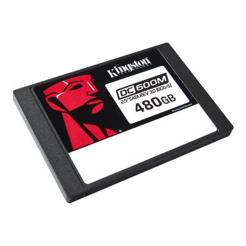 Vgradni SSD disk Kingston DC600M 480 GB SATA 6 Gb/s, 2,5", branje 560 MB/s, pisanje 470 MB/s, črna