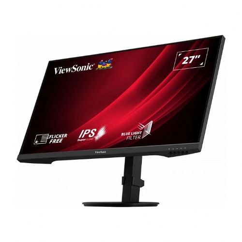 Monitor ViewSonic VG2709-2K-MHD-2 68,6 cm (27"), 2560x1440 (QHD), IPS, 350 cd/m2, 16:9 4ms 100Hz HDR10 HDMI DP Lautsprecher Pivot Schwarz
