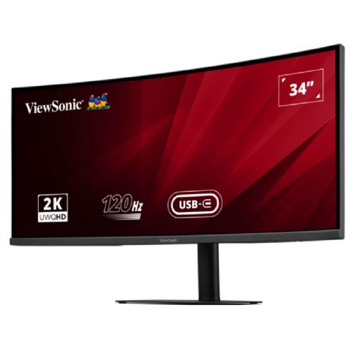 Monitor Viewsonic VA3420C 86,36 cm (34,0") UWQHD IPS 120Hz USB-C KVM ukrivljen zvočniki