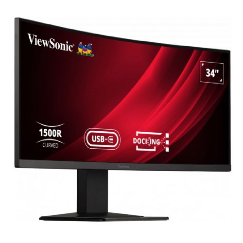 Monitor Viewsonic VG3419C 86,36cm (34") UWQHD VA 120Hz DP/HDMI/LAN/USB-C 65W, HDR10 KVM Freesync ukrivljen monitor