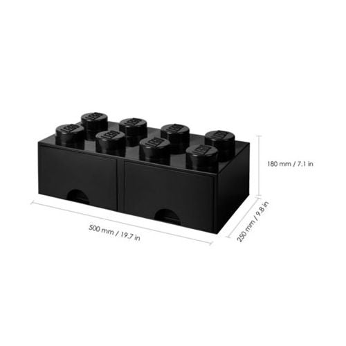 Lego®: Škatla za shranjevanje z gradnikom 8 - črna (40061733)