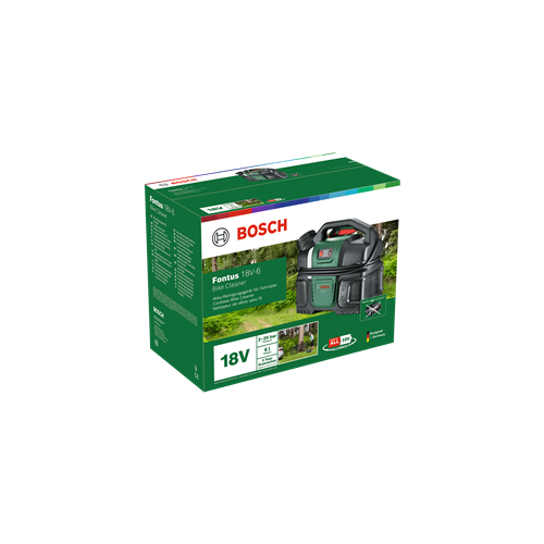 Bosch Fontus 18V-6 Solo high-pressure cleaner, for bicycles, 6 l tank, 18 V battery-powered, without battery and charger, for the Power For All system