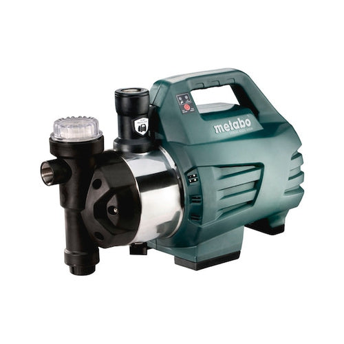 Metabo HWAI 4500 Inox water pump 1300 W, flow rate 4500 l/h, pressure 4.8 bar, stainless steel housing, dry-running protection