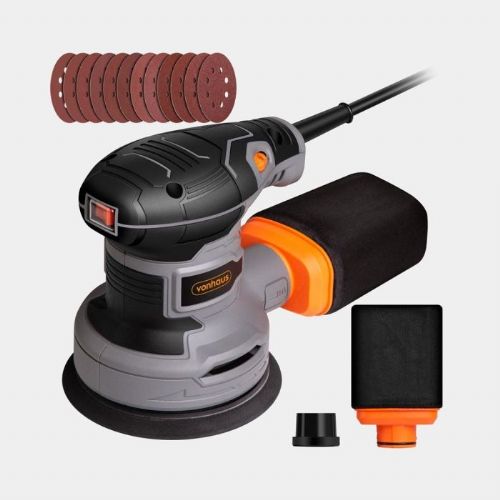 VonHaus eccentric sander 300 W, 125 mm, 6 speeds, dust extraction
