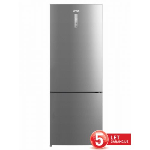 Frigorifero combinato VOX NF5720XE, 435 l, NoFrost, compressore inverter, 41 dB, colore acciaio inox