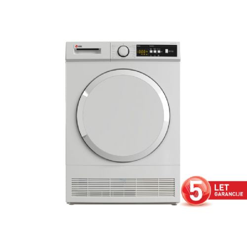Kondenzacijski sušilni stroj VOX  TDC-810G, G, 8 kg, 15 programov, bel