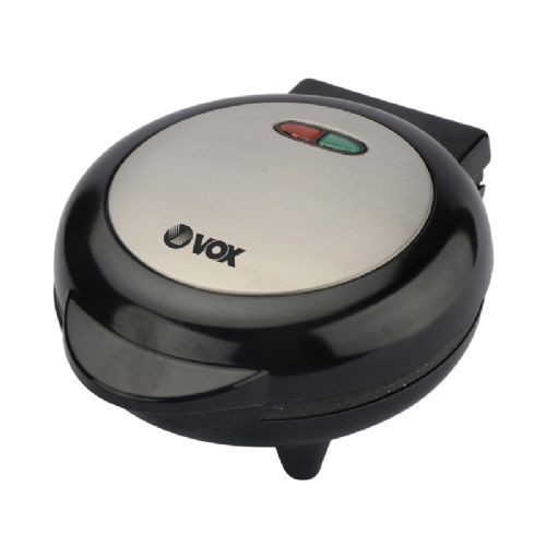 Waffle maker VOX WF-110, 750 W, 220 °C, non-stick plates, automatic thermostat, black/stainless steel