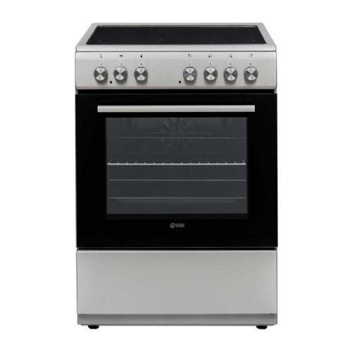 Steklokeramični štedilnik VOX CHT 6205IX, 4 x steklokeramika, ventilacijska pečica (69 l)