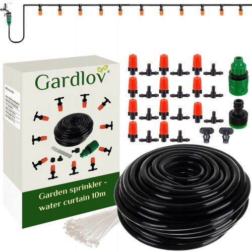 Garden sprinkler - water mist curtain 10m