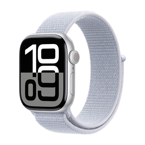 Watch Apple Watch Series 10 GPS 42mm Silver Aluminium Case with Sport Loop - Blue Cloud 107ydzi60put6
