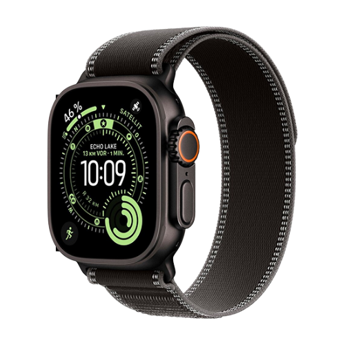 Pametna ura Apple Watch Ultra 3 (2025) 5G 49mm Black Titanium Case with Trail Loop S/M - Black/Charcoal