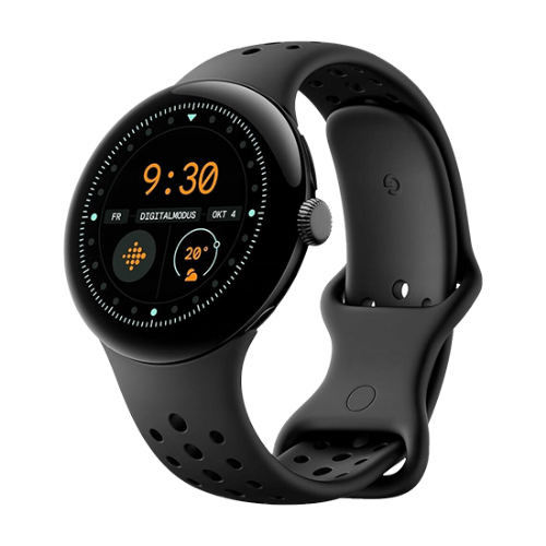 Pametna ura Google Pixel Watch 3, 45 mm, Bluetooth, AMOLED zaslon, Obsidian Black